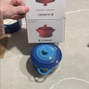 Le Creuset Cobalt Blue Mini Cocotte